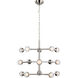 kate spade new york Alloway LED 24.5 inch Polished Nickel Barrel Chandelier Ceiling Light, Small