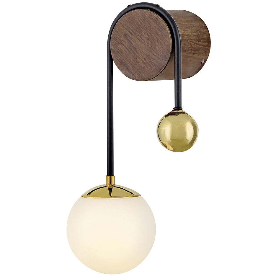 Auggie Wall Sconce Wall Light in Bright Brass