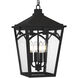 Jaxon 4 Light 10.75 inch Western Bronze Outdoor Hanging Lantern