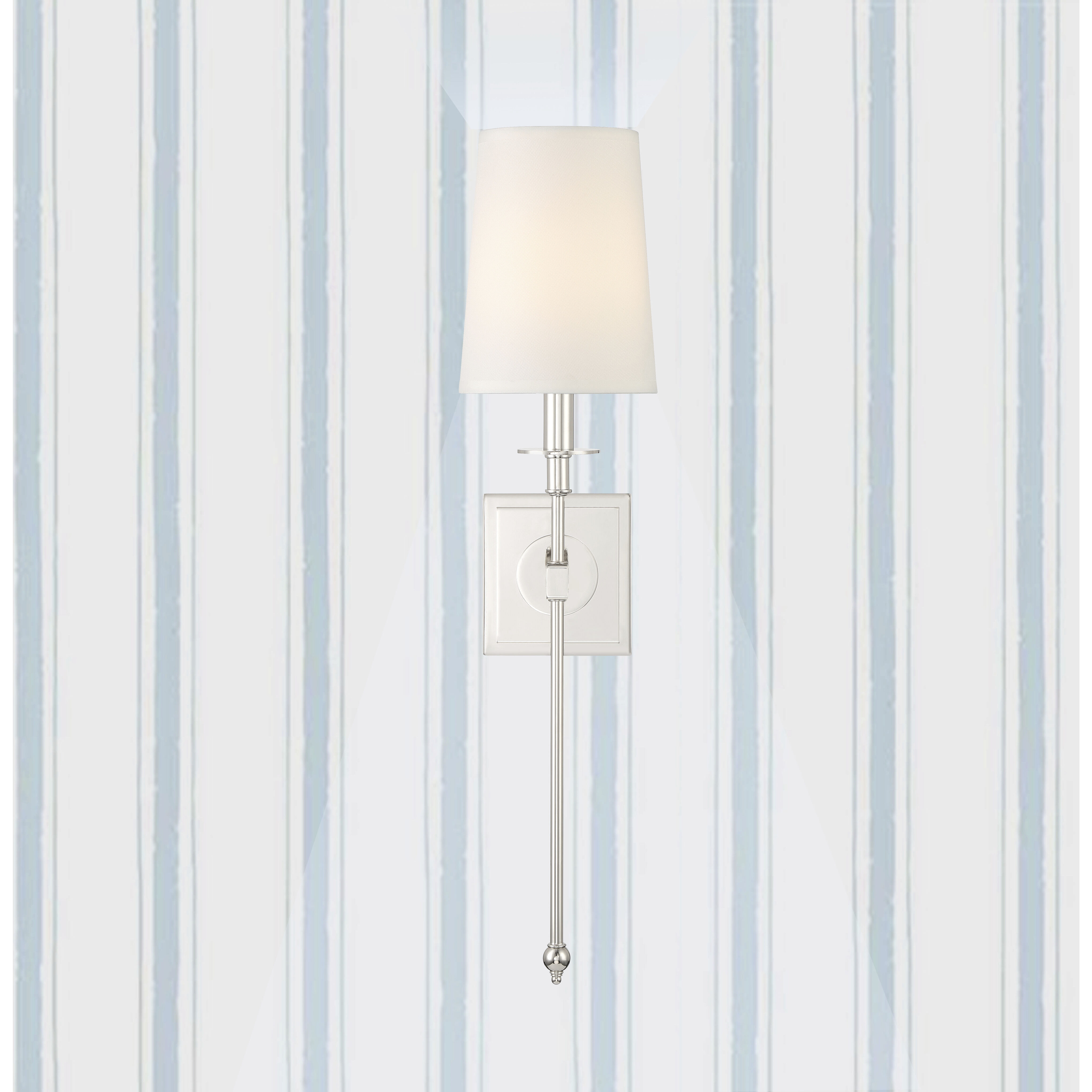 Calera 1 Light Polished Nickel Wall Sconce Wall Light