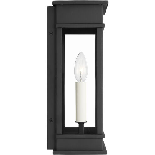 C&M by Chapman & Myers Cupertino 1 Light 13.13 inch Textured Black Outdoor Wall Lantern