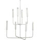 Mercer 8 Light 36 inch White Gesso Two Tier Chandelier Ceiling Light