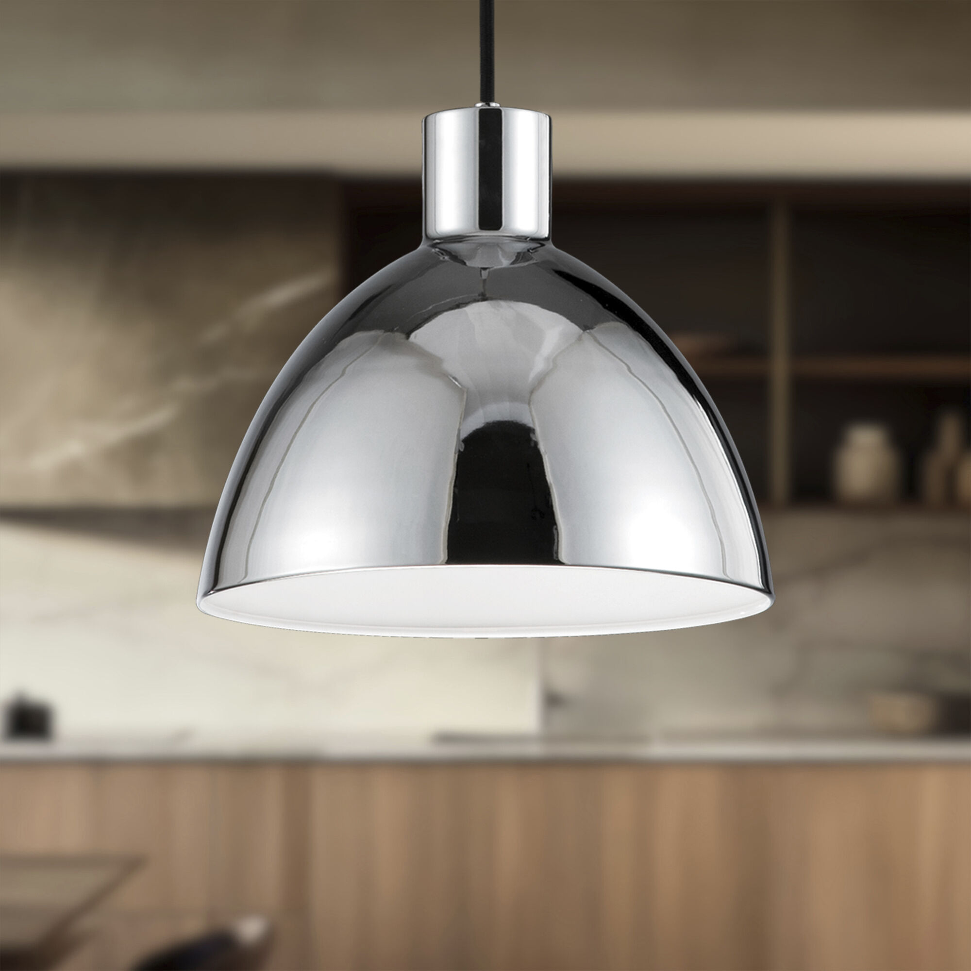 Chroma Pendant Ceiling Light in Chrome