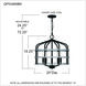 Avignon 5 Light 20 inch Matte Black Pendant Ceiling Light