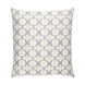 Lina 18 X 18 inch White and Medium Gray Throw Pillow