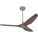Haiku 60 inch Satin Nickel with Cocoa Bamboo Blades Ceiling Fan