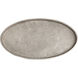Oval Pebble Antique Nickel Tray, Set of 2