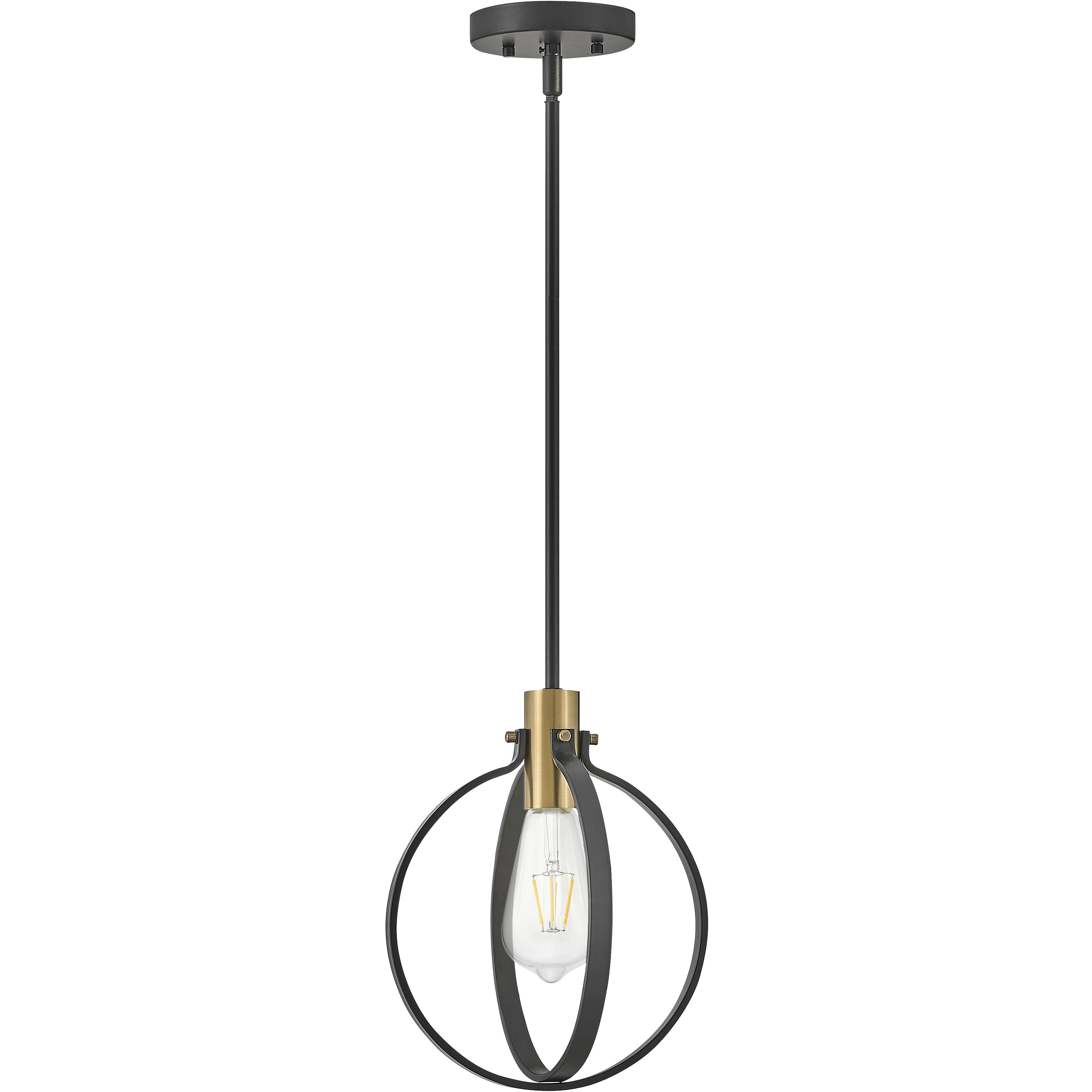 Cirque LED 10 inch Black Pendant Ceiling Light