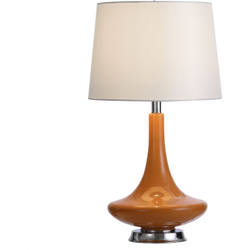 Signature 26 inch 150 watt Orange Table Lamp Portable Light