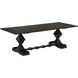 Madeira 96 X 40 inch Hand Rubbed Black Dining Table