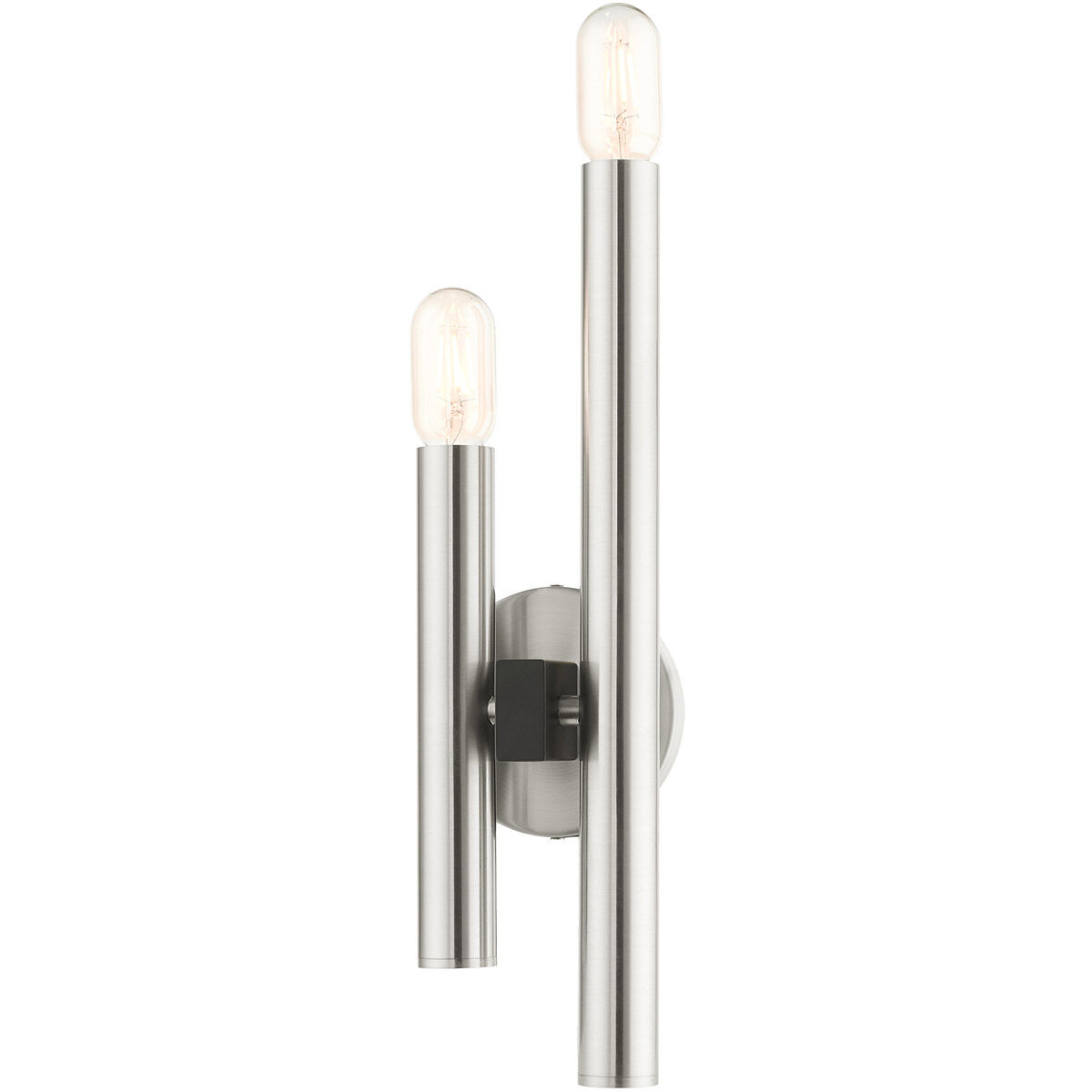 Helsinki 2 Light 5 inch Brushed Nickel ADA ADA Double Sconce Wall Light