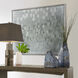 Buck Rain Light Green with Silver Framed Wall Art