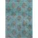 Zahra 132 X 96 inch Green and Black Area Rug, Wool