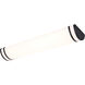 Glamour LED 24.02 inch Black Bath Vanity Light Wall Light