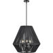 Elise 3 Light 22 inch Matte Black Indoor Pendant Ceiling Light