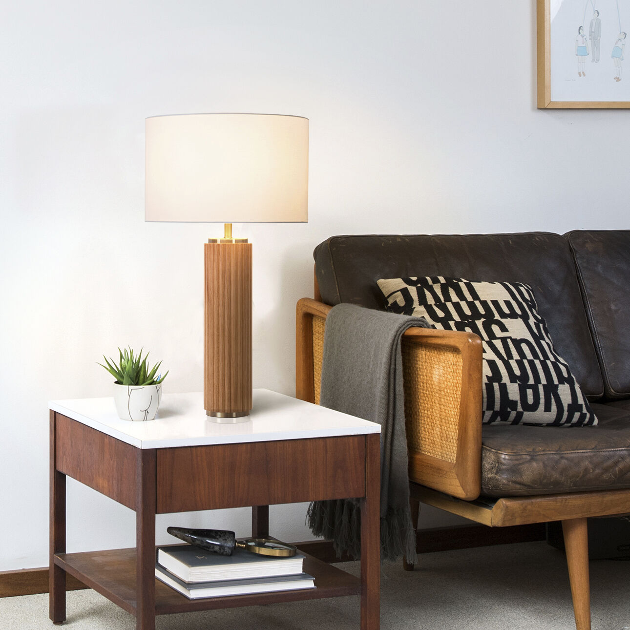 Tambo 30 inch 23.00 watt Natural Ash and Weathered Brass Table Lamp Portable Light