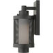 Nottingham 1 Light 12 inch Textured Black Outdoor Wall Lantern
