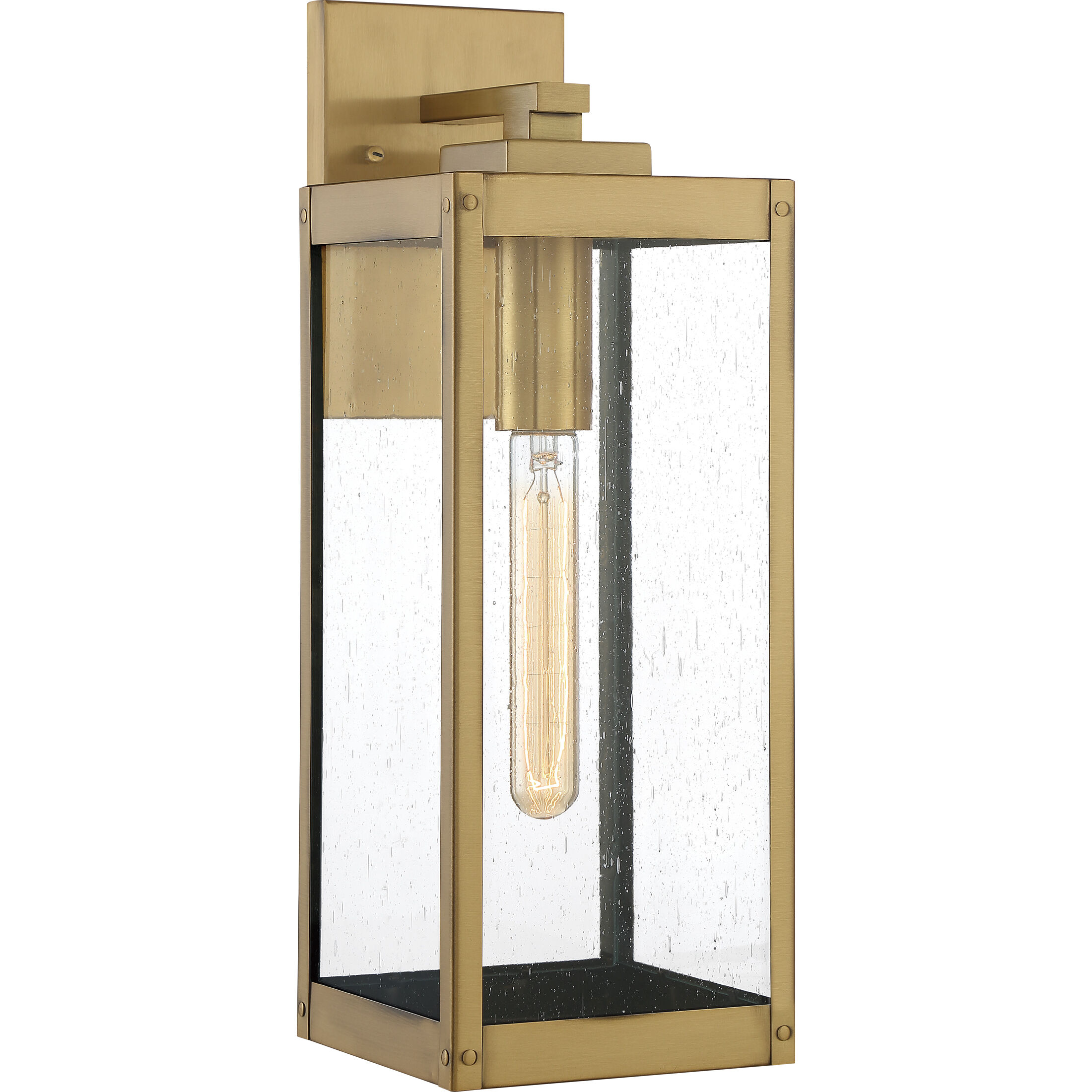 Westover 1 Light 17 inch Antique Brass Outdoor Wall Lantern