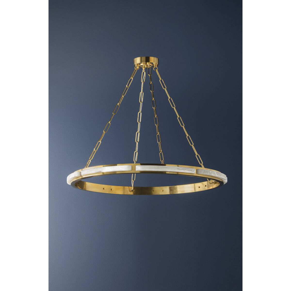 Wingate LED 36 inch Aged Brass Chandelier Ceiling Light