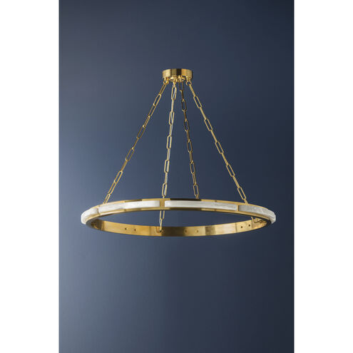 Wingate LED 36 inch Aged Brass Chandelier Ceiling Light