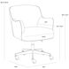 Karina Copenhagen White Office Chair