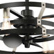 Cavelli 13 inch Satin Black Ceiling Fan