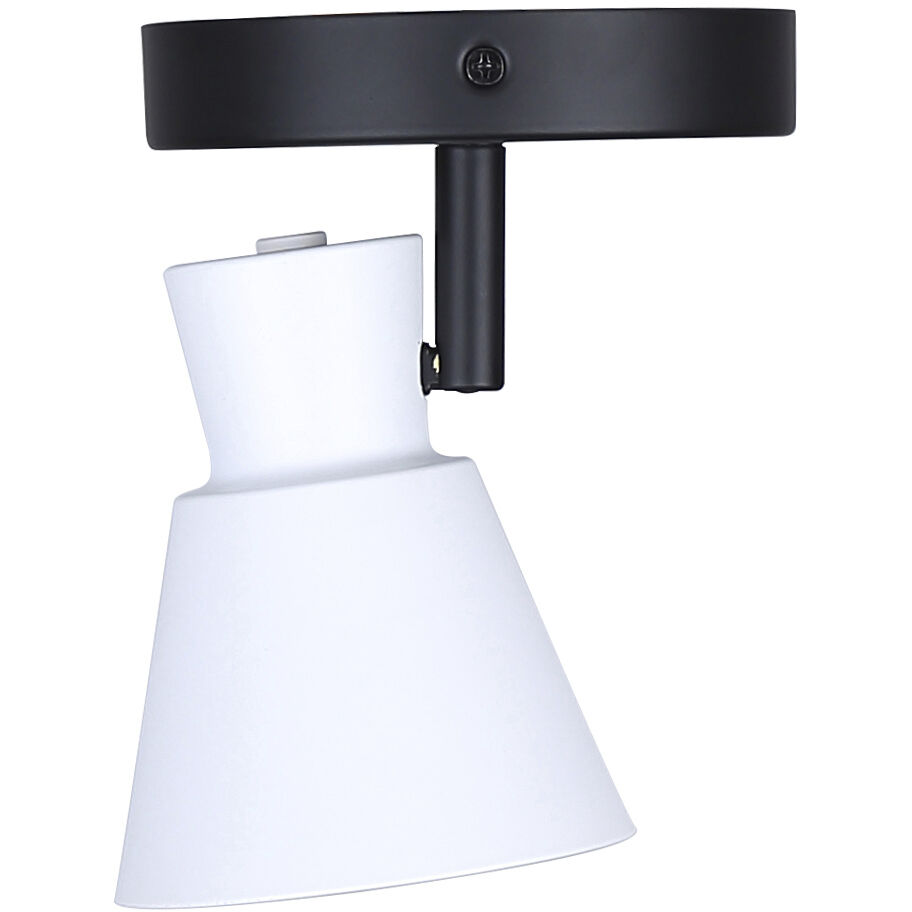 Radley 1 Light Black/White Track Lighting Ceiling Light