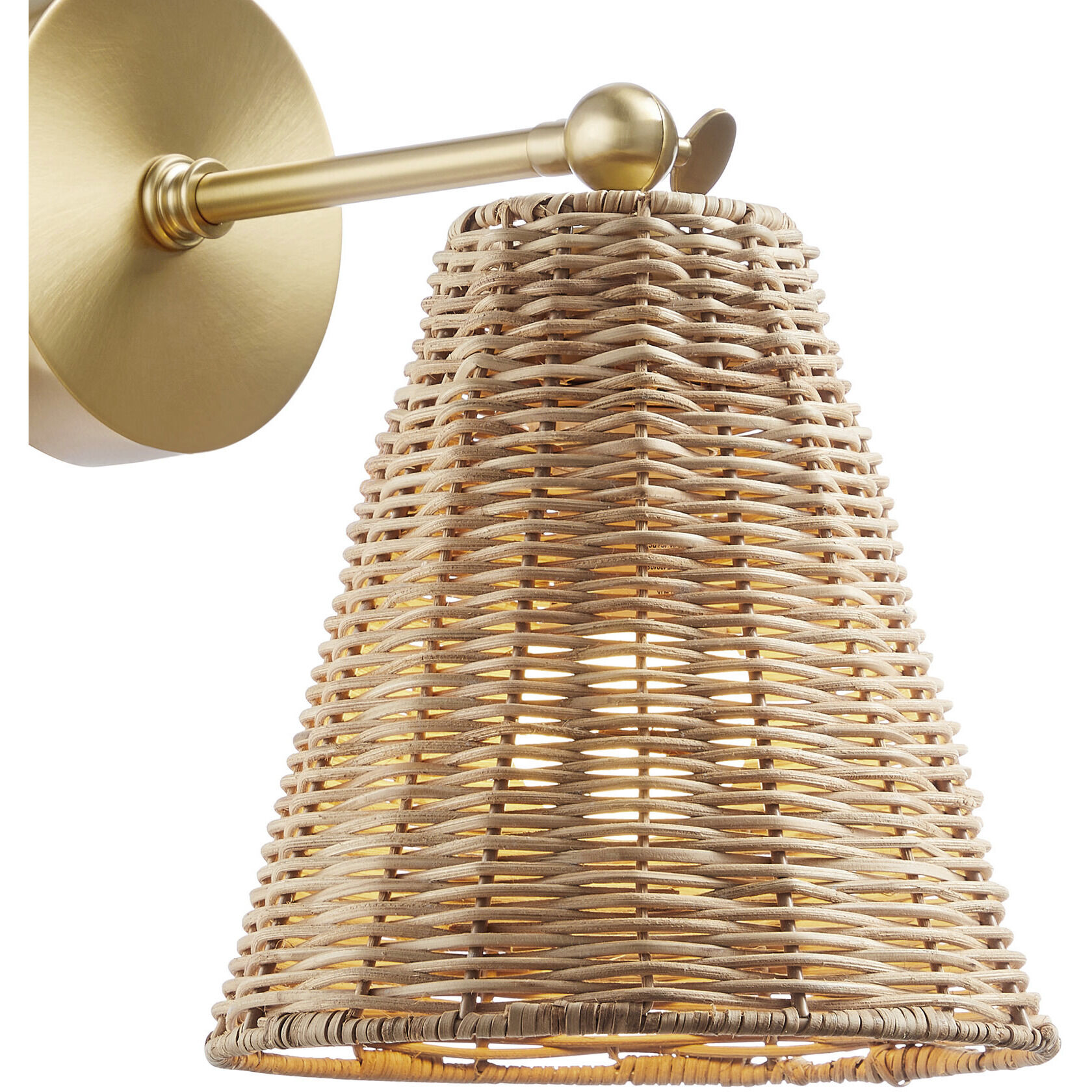 Bohemian 1 Light 8 inch Natural Brass Wall Sconce Wall Light