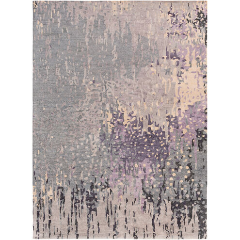 Floral Park 132 X 96 inch Dark Purple Rug, Rectangle