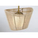 Key Largo 1 Light 10 inch Soft Brass Pendant Ceiling Light