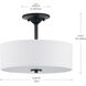 Briscoe 2 Light 13 inch Graphite Semi-Flush Mount Ceiling Light