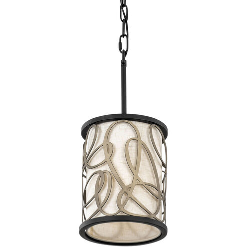 Scribble 1 Light 8 inch Matte Black Mini Pendant Ceiling Light, Smithsonian Collaboration