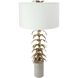 Evangeline 30.7 inch 40 watt Gold/White Table Lamp Portable Light
