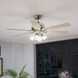 Fonthill 52 inch Brushed Nickel with Light Gray Oak Blades Ceiling Fan