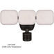 Theta LED 7.75 inch Bronze Outdoor Security in 3