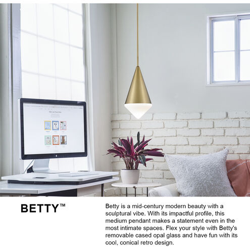 Betty LED 9.5 inch Black Pendant Ceiling Light