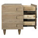 David 32.5 X 32 inch Washed Walnut Side Table
