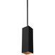 Sean Lavin Exo LED 5.2 inch Gold Haze Pendant Ceiling Light in 12 inch, 40 Degree, Matte Black/Gold Haze, LED 90 CRI 3500K, Integrated LED