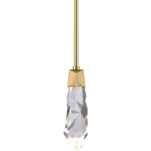 Angelus 1 Light 5.5 inch Aged Brass Mini Pendant Ceiling Light