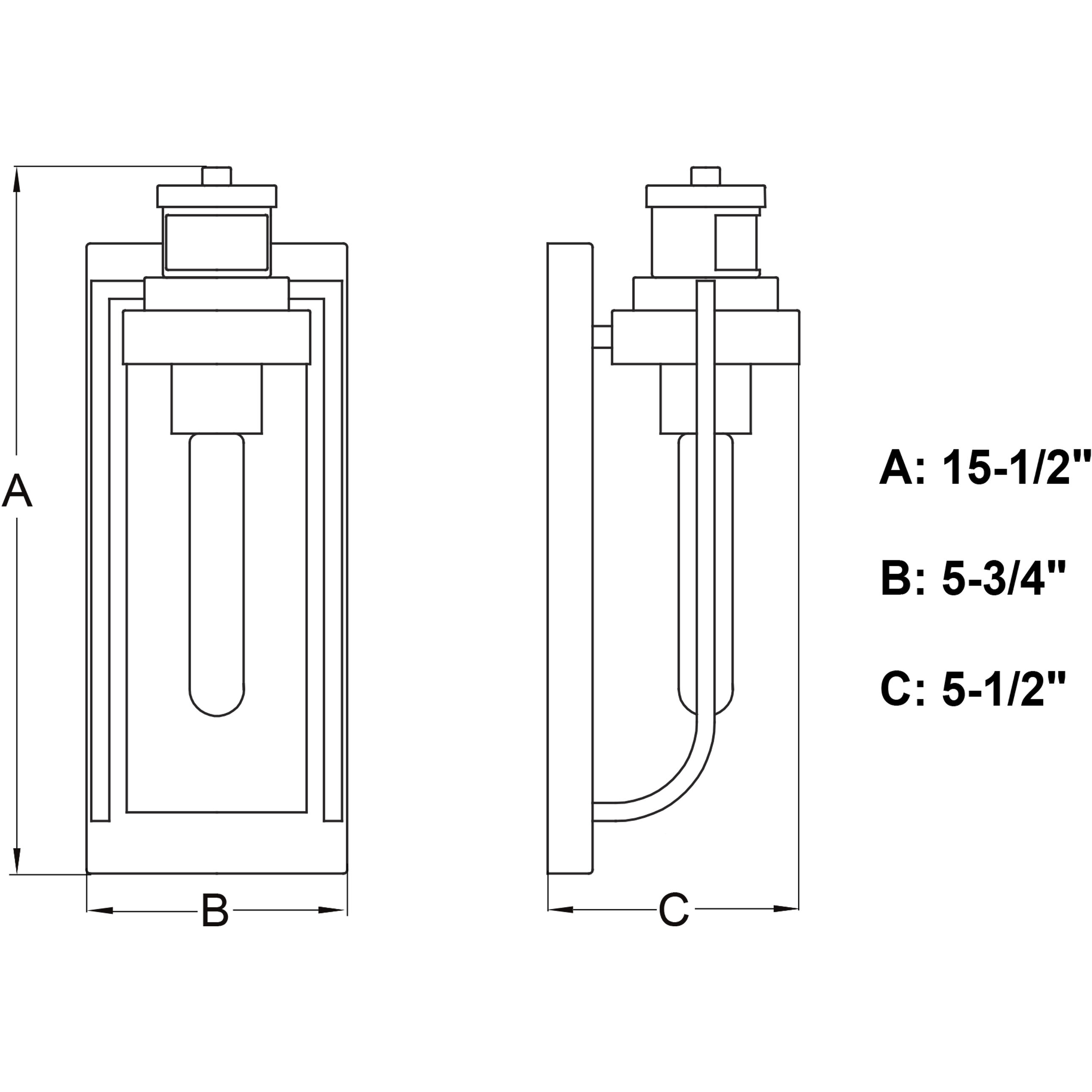 Lawton Textured Black Outdoor Motion Sensor