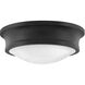Ellis 3 Light 14 inch Black Flush Mount Ceiling Light