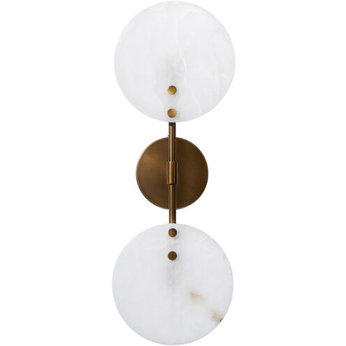 Oracle 2 Light 8 inch Antique Brass ADA Sconce Wall Light