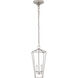 Chapman & Myers Darlana 2 Light 7.5 inch Polished Nickel Linear Lantern Pendant Ceiling Light, Medium