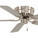 Mesa 52 inch Brushed Nickel with Silver Blades Ceiling Fan