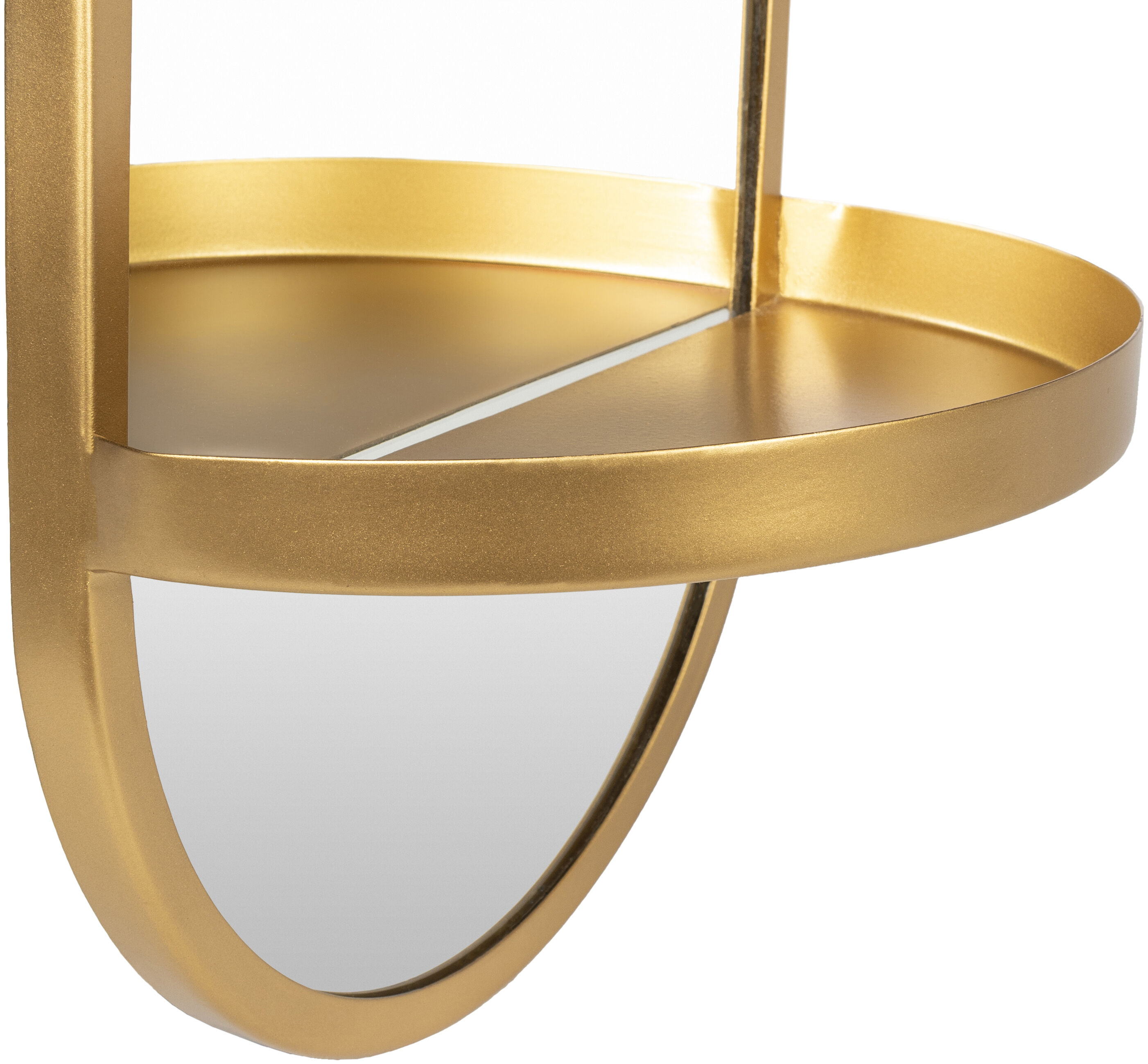 Annapurna 24 X 12 inch Gold Mirror, Oval