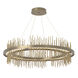 Gossamer LED 38 inch Soft Gold and Modern Brass Pendant Ceiling Light in Soft Gold/Modern Brass, Circular