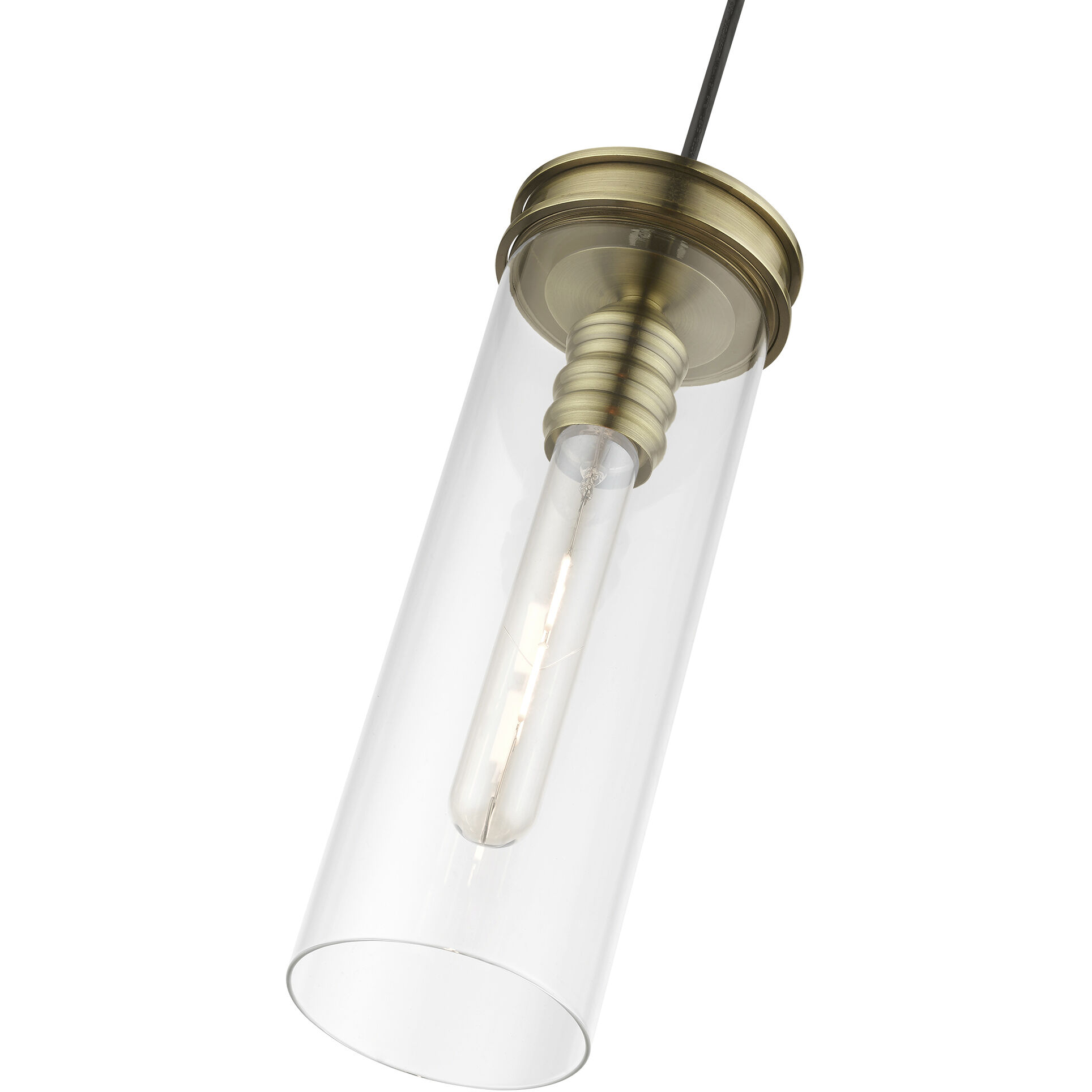 Devoe 1 Light 5 inch Antique Brass Mini Pendant Ceiling Light