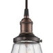 Vintage 1 Light 7 inch Rustic Bronze Pendant Ceiling Light