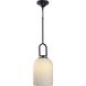 Stanza 1 Light 10.25 inch Matte Black Pendant Ceiling Light