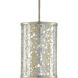 Riddle 1 Light 8 inch Silver Leaf Pendant Ceiling Light